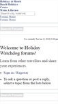 Mobile Screenshot of forum.holidaywatchdog.com