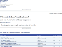 Tablet Screenshot of forum.holidaywatchdog.com